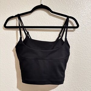 ALO Yoga Charcoal Strappy Crop Top